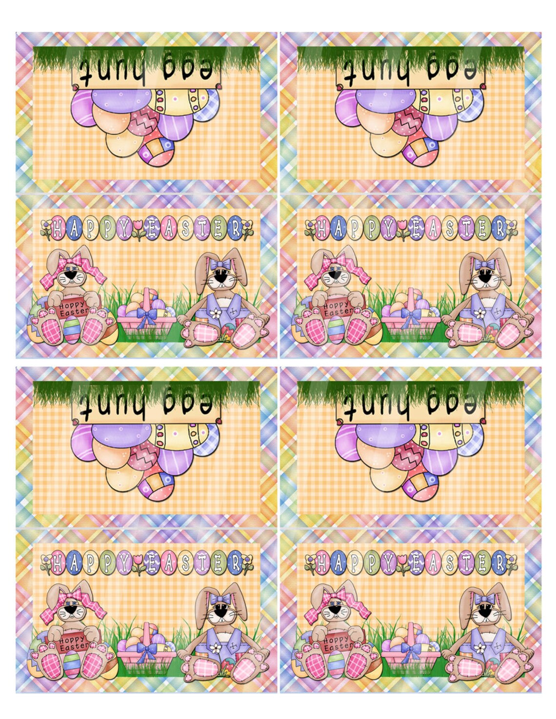 Digital Printable Easter Bag Topper - Etsy