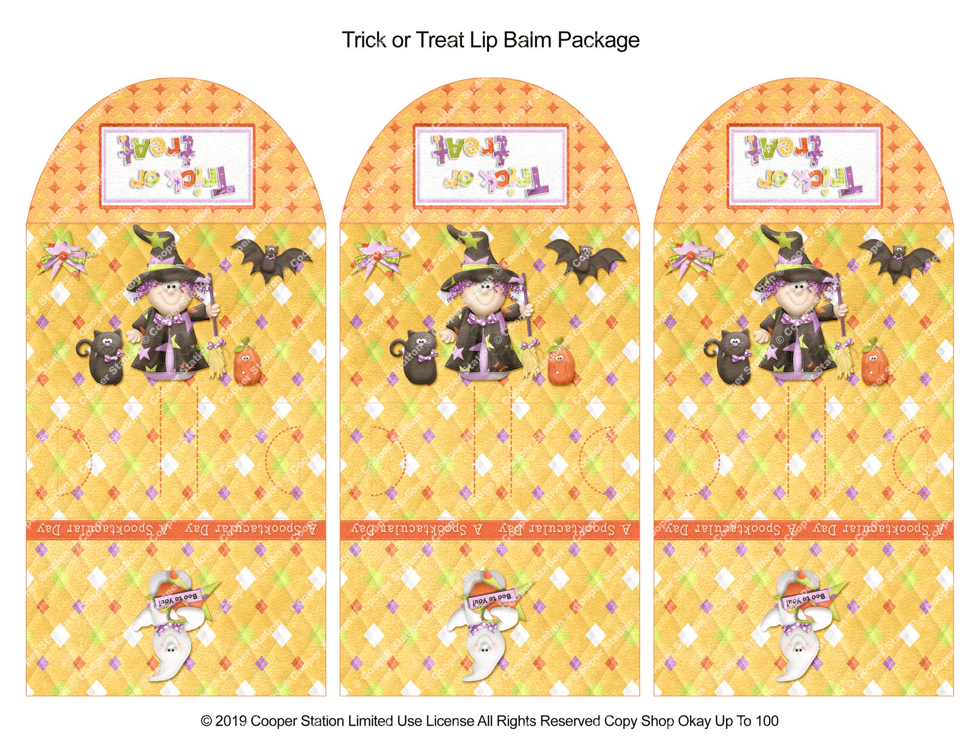 Digital Printable Halloween Lip Balm / Chap Stick Wrapper - Etsy