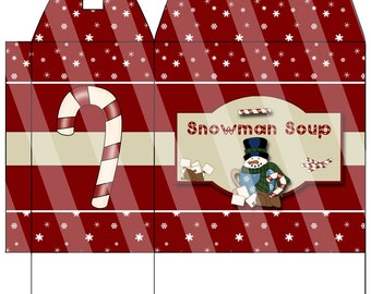 DIY Snowman Soup Digital Box Image PR004