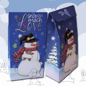 DIY Printable Pinch Bag Snowman Theme - Etsy