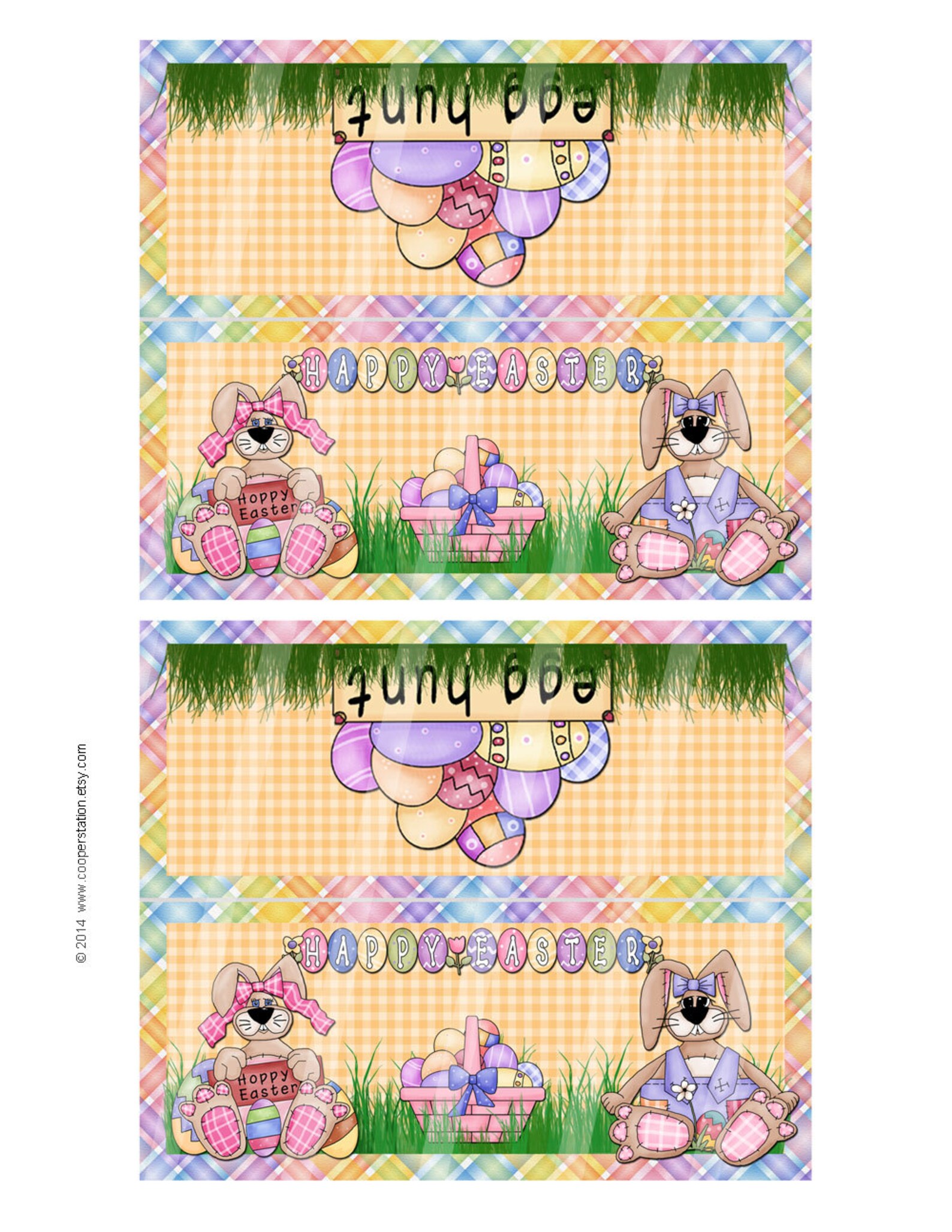 Digital Printable Easter Bag Topper - Etsy Digital Printable Easter Bag Topper - Etsy