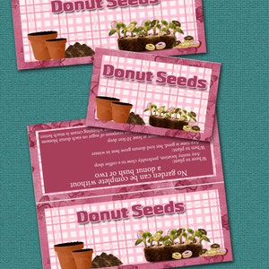DIY-Donut Samen Digital Bag Topper BG011