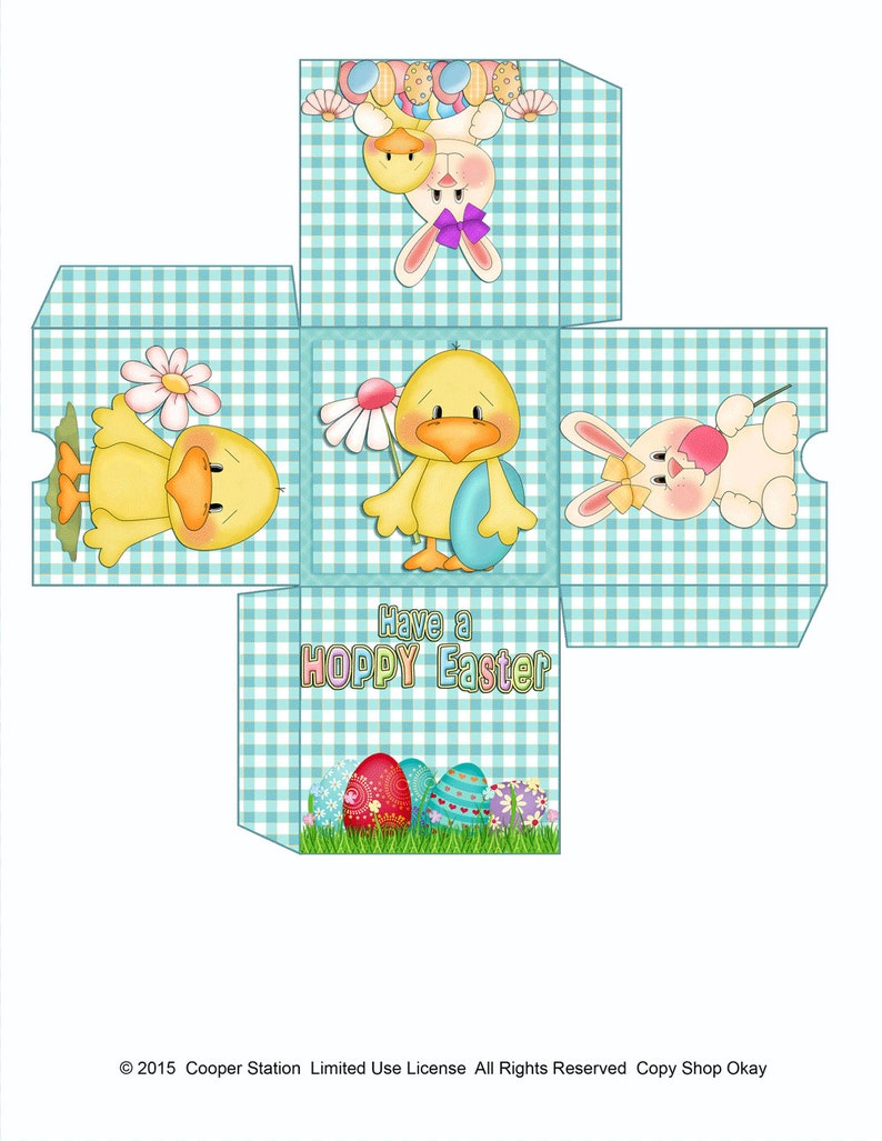 Printable Easter Explosion Treat Box