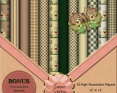 Digital Scrapbook Paper Pack Digital Download Cats Theme DP017