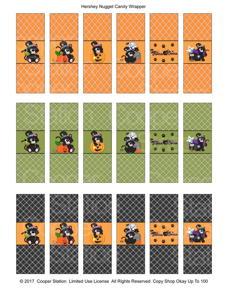 Digital Printable Hershey Nugget Halloween Candy Wrappers Trick Or digital-printable-hershey-nugget-halloween-candy-wrappers-trick-or