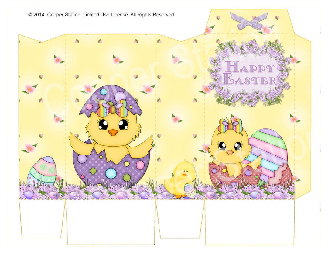 Digital Printable Easter Pinch Bag - Etsy