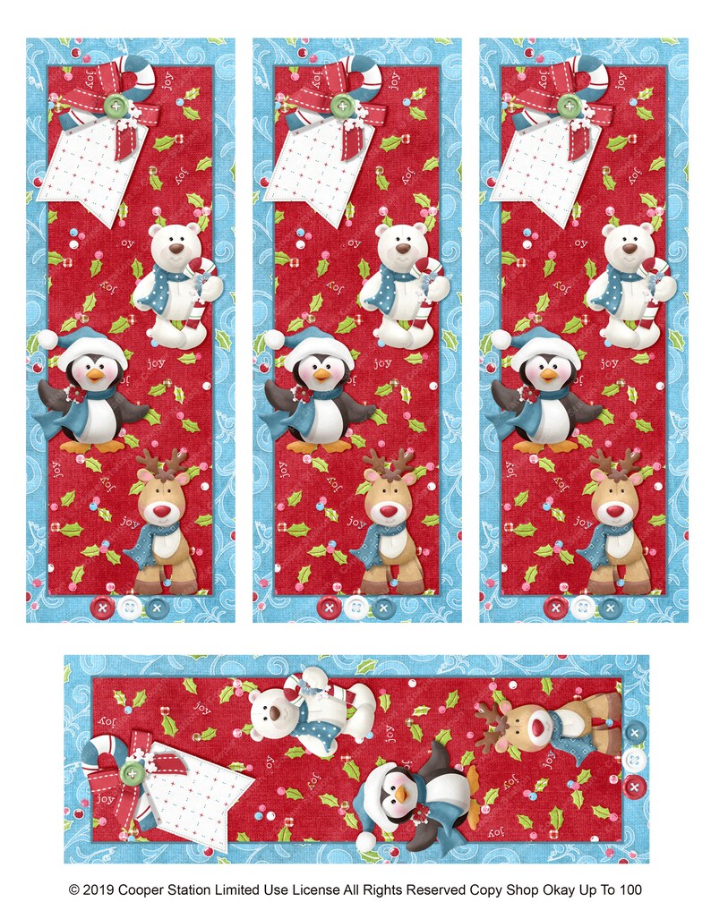 Printable Christmas Book Markers Pdf