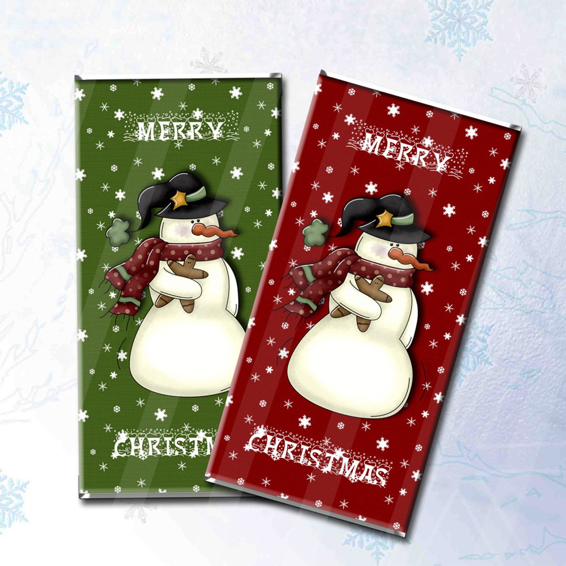 Digital Candy Bar Wrappers Instant Download Christmas Fudge Etsy
