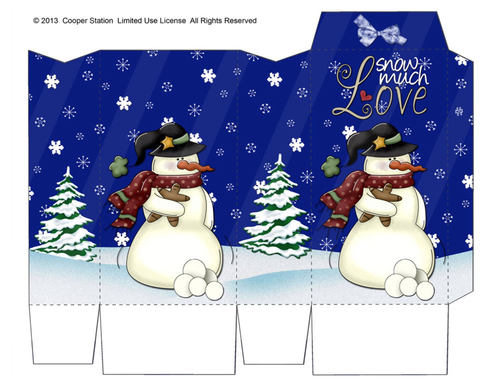 DIY Printable Pinch Bag Snowman Theme - Etsy
