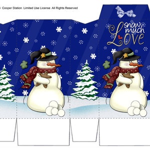DIY Printable Pinch Bag Snowman Theme - Etsy