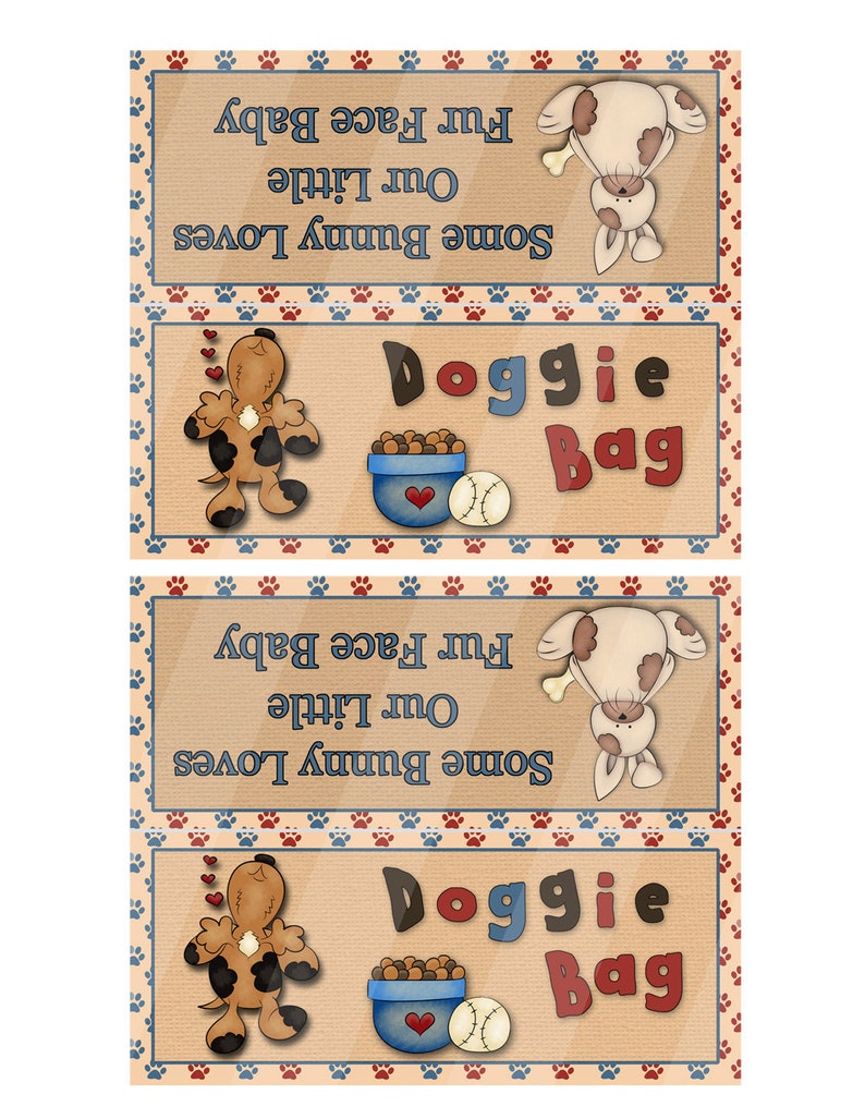 DIY Easter Doggie Bag Digital Topper - Etsy
