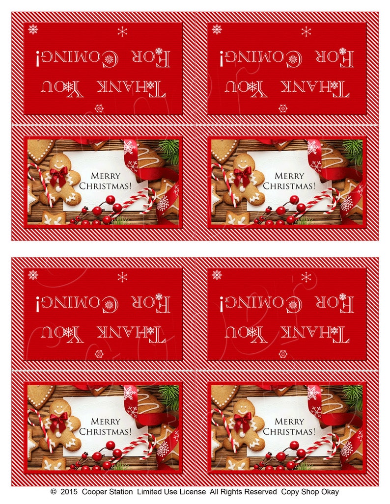 Digital Printable Christmas Bag Toppers 002 - Etsy