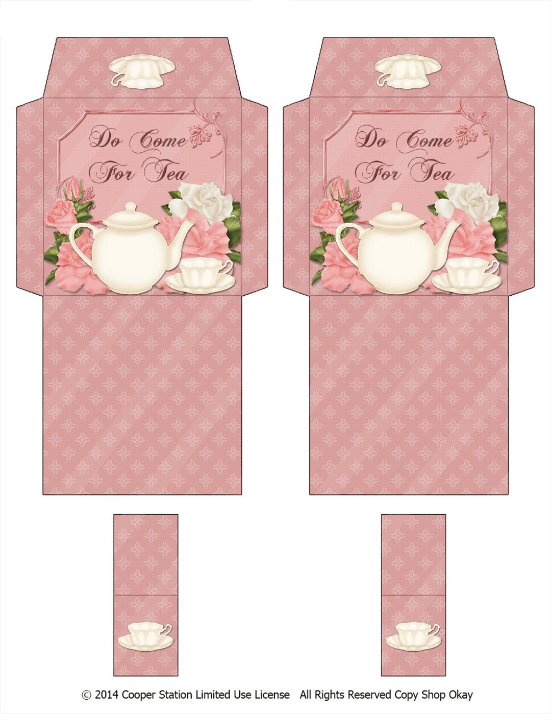 Digital Printable Tea Bag Wrapper Etsy