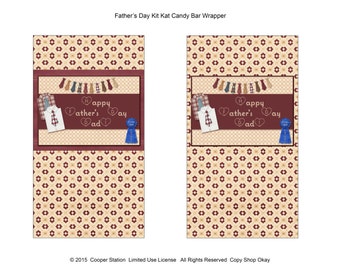 Printable Father's Day Kit Kat Chocolate Bar Wrapper