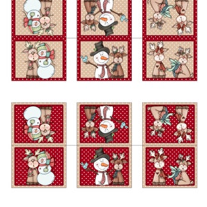 Snowmen and Reindeer Nugget Candy Bar Wrapper Set With Tray, Toppers ...