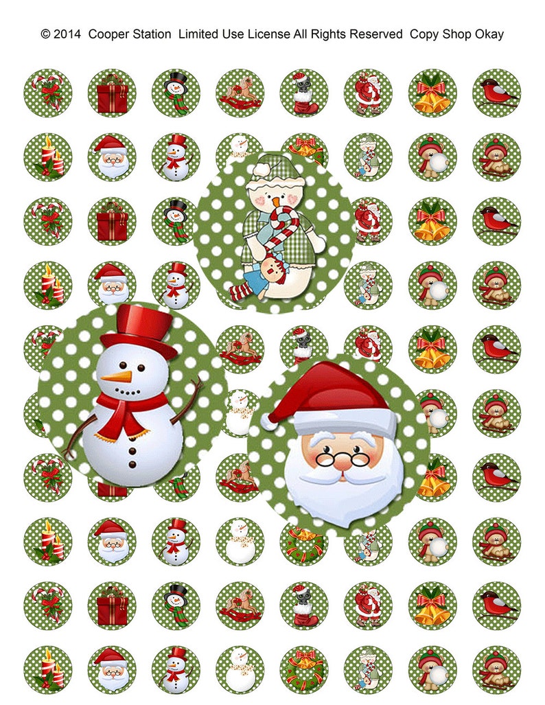 Digital Printable Hershey Kisses Christmas Labels image 1