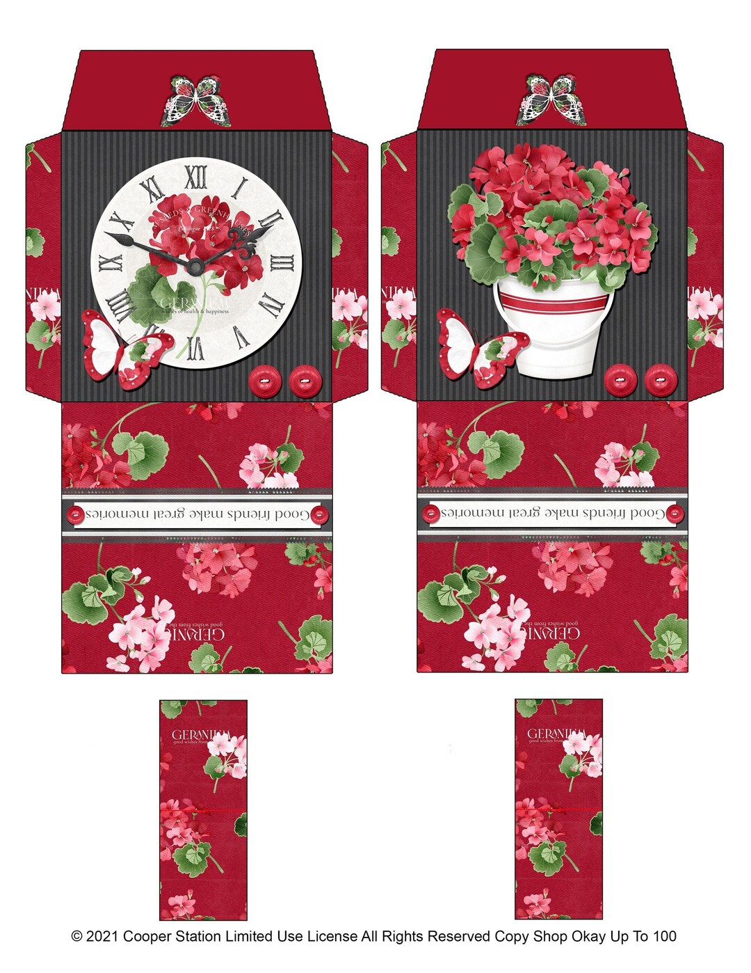 Printable Digital Tea Bag Wrapper - Tea Bag Envelope - Good Friends ...