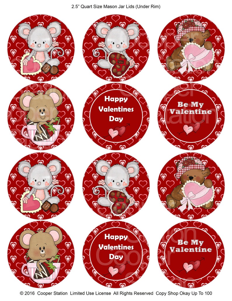 Printable Digital Valentine Complete Set of Hershey Kisses - Etsy