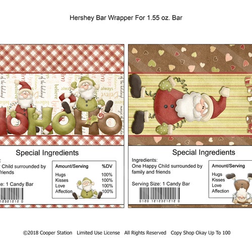 Printable Digital Candy Bar Wrapper Etsy