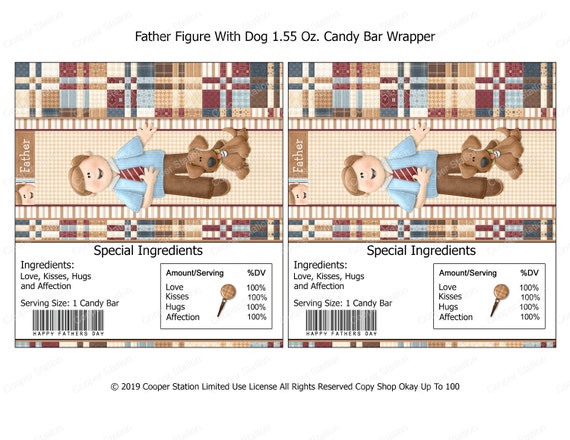 Party &amp; Gifting Party Favors &amp; Games Hershey Candy Bar Wrappers Father ...