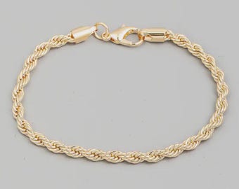 Gold Rope Bracelet