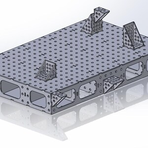 30"x46" Welding Table with Fixturing (cut ready files and Prints)