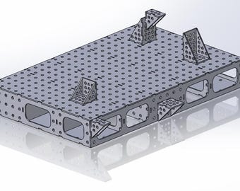 30"x46" Welding Table with Fixturing (cut ready files and Prints)