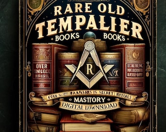 Rare Templier Books 700+ Freemasons Masonic Secret Rituals Masonry History, (DIGITAL DOWNLOAD)
