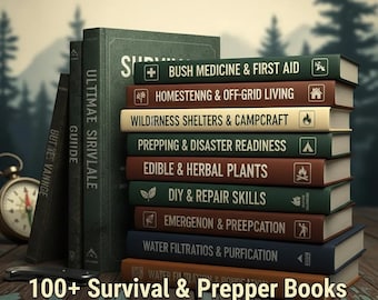 Survival Prepper Mega Book PDF | Bushcraft, Homesteading, First Aid Skills (8.5 Gb Digital Collection)