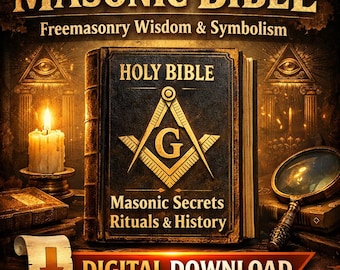 Masonic Bible Freemasonry Wisdom Symbolism Freemasons Masonic Secret Rituals Masonry History (DIGITAL DOWNLOAD)