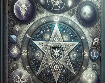 1001 Wiccan Spells Grimoire Pages, Printable Book of Shadows (Digital Download)