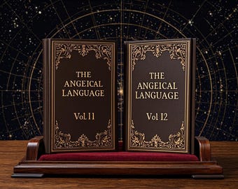 Die Engelssprache Komplett Set Vol 1-2 Enochisches Magick-Wörterbuch | Engelsschlüssel okkultes Grimoire