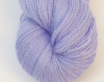 Kettle Dyed Lace Yarn, Baby Alpaca, Silk, and Cashmere Lace Weight, in "Lilac"