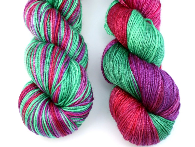 June Birthstone Yarn Kettle Dyed Superwash Merino and Silk Etsy