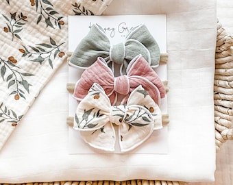 Girls Fable Bow Set, Baby Girl Headbands, Newborn Headbands, Toddler Hair Clips, Womens Hair Bows, Girls Hair Bows, Baby Headbands, Baby Bow