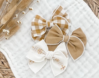 Fall Bow Set, Baby Headbands, Baby Girl Bows, Newborn Headbands, Toddler Hair Bows, Girls Hair Clips, Newborn Girl Bow, Fable Bow Set
