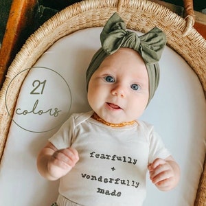 knot bow headband for baby girl