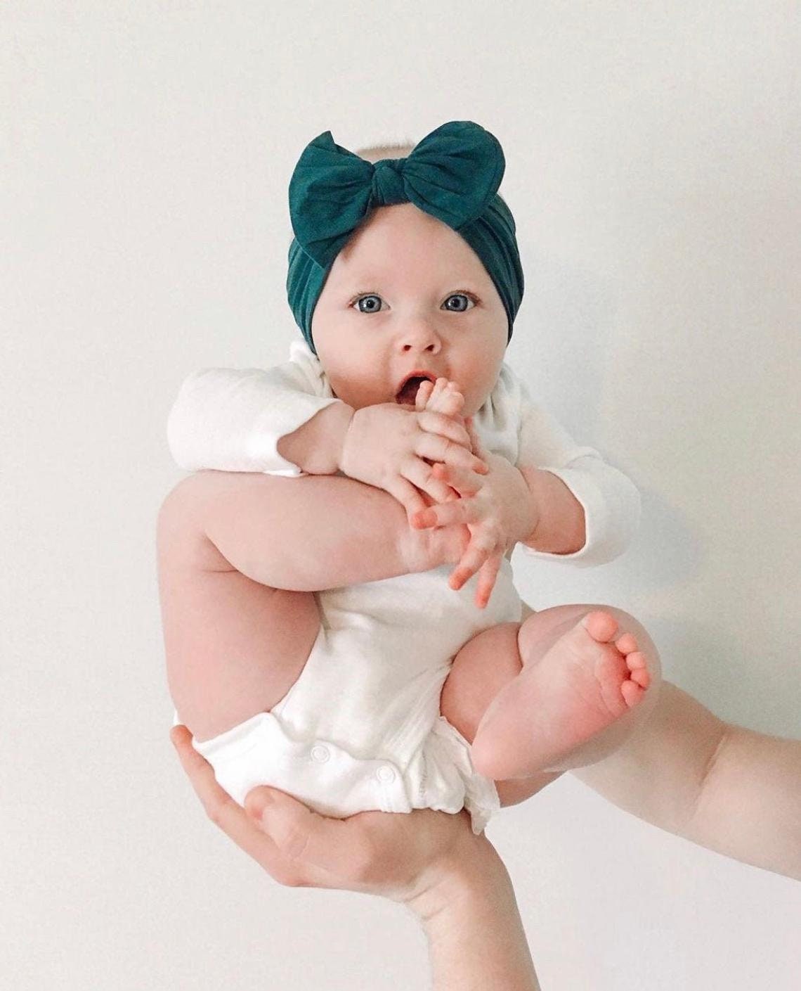 Turbantes Bebe Niña Pack De Diademas Para Bebé Niña Suaves