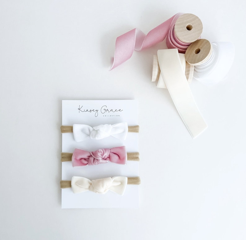 Baby Girl Bow Set, Newborn Baby Bows, Bows for Baby Girl, Baby Shower ...