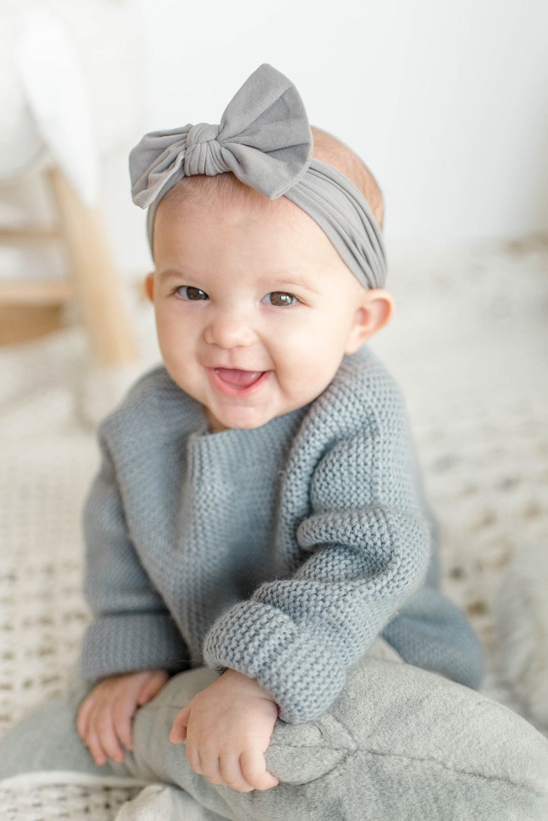 Trendy Baby Headbands Knotted Bow Headband Infant Girl Etsy