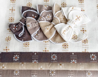 Neutral Floral Baby Bows, Baby Headbands, Newborn Girl Bows, Toddler Hair Clips, Girls Hair Bows, Fable Bows, Newborn Headbands, Girls Bows