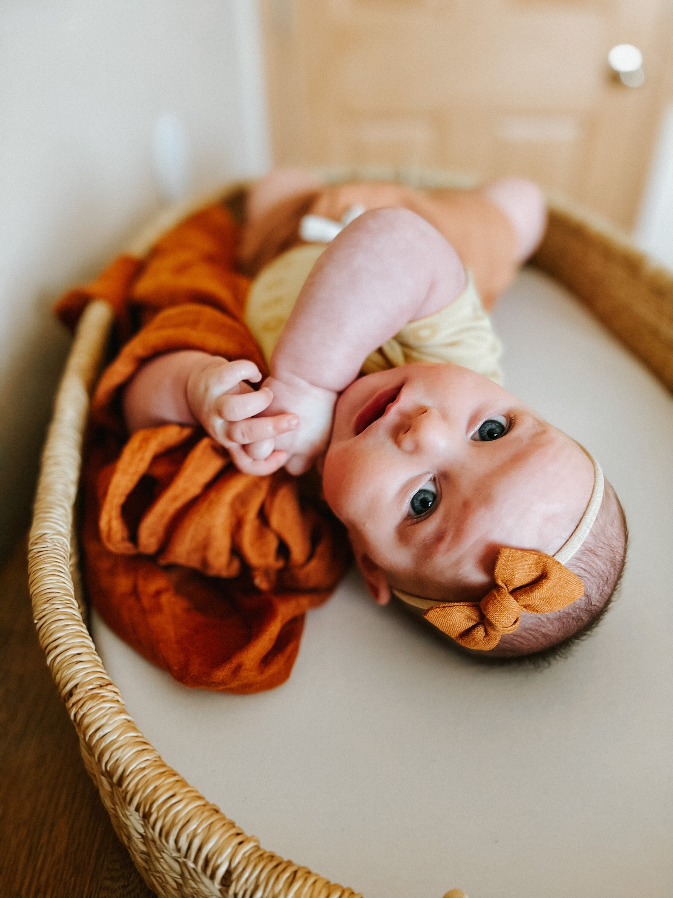 Baby Linen Hair Bows Small Baby Bows Baby Girl Headbands Etsy