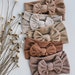 Baby Headbands, Earth Tone Bows, Girls Hair Bows, baby bows, baby girl headband, knot bow, knit headbands, baby girl bows, newborn girl gift