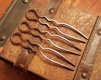 Copper hair fork, 4" Heavy duty