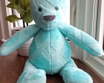 Memory bear keepsake, Custom made memory bear, 18" handmade Bear