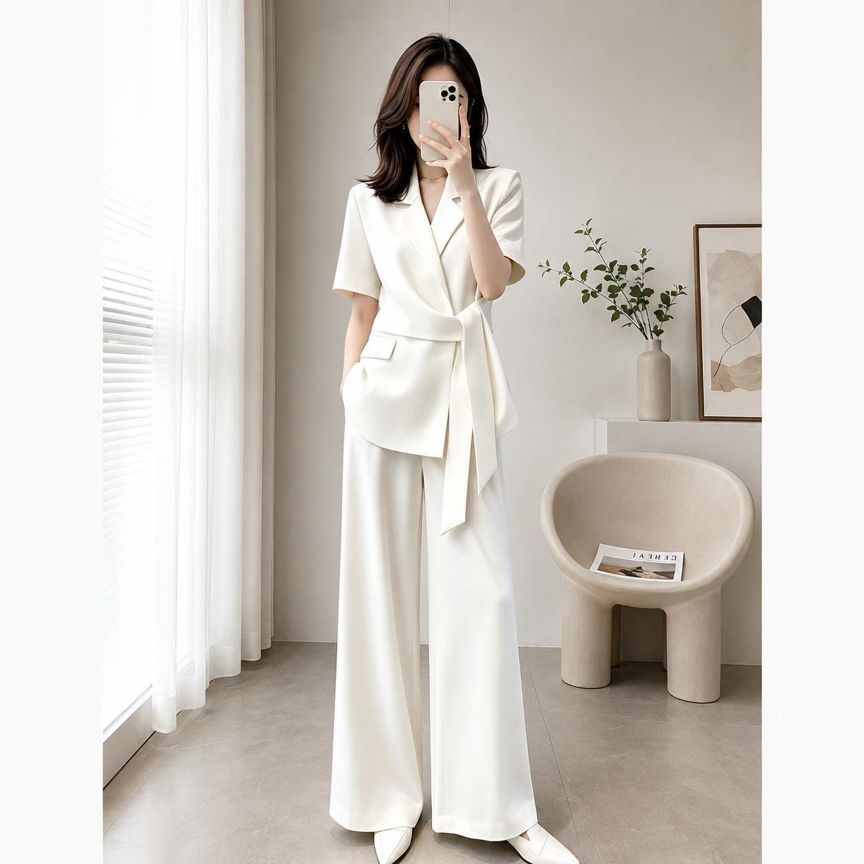 two piece dresses for older ladies Sets Women silhouette_Asymmetrical