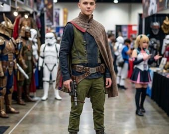Starwars Inspired Resistance Officer Cosplay Costume - Handmade Rebel Commander Uniform | Sci-Fi Cosplay Outfit.