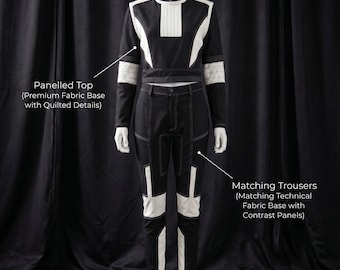 Bo Katan Inspired Cosplay Costume | Mandalorian Black Suit Outfit | Comic Con Halloween Cosplay Outfit.