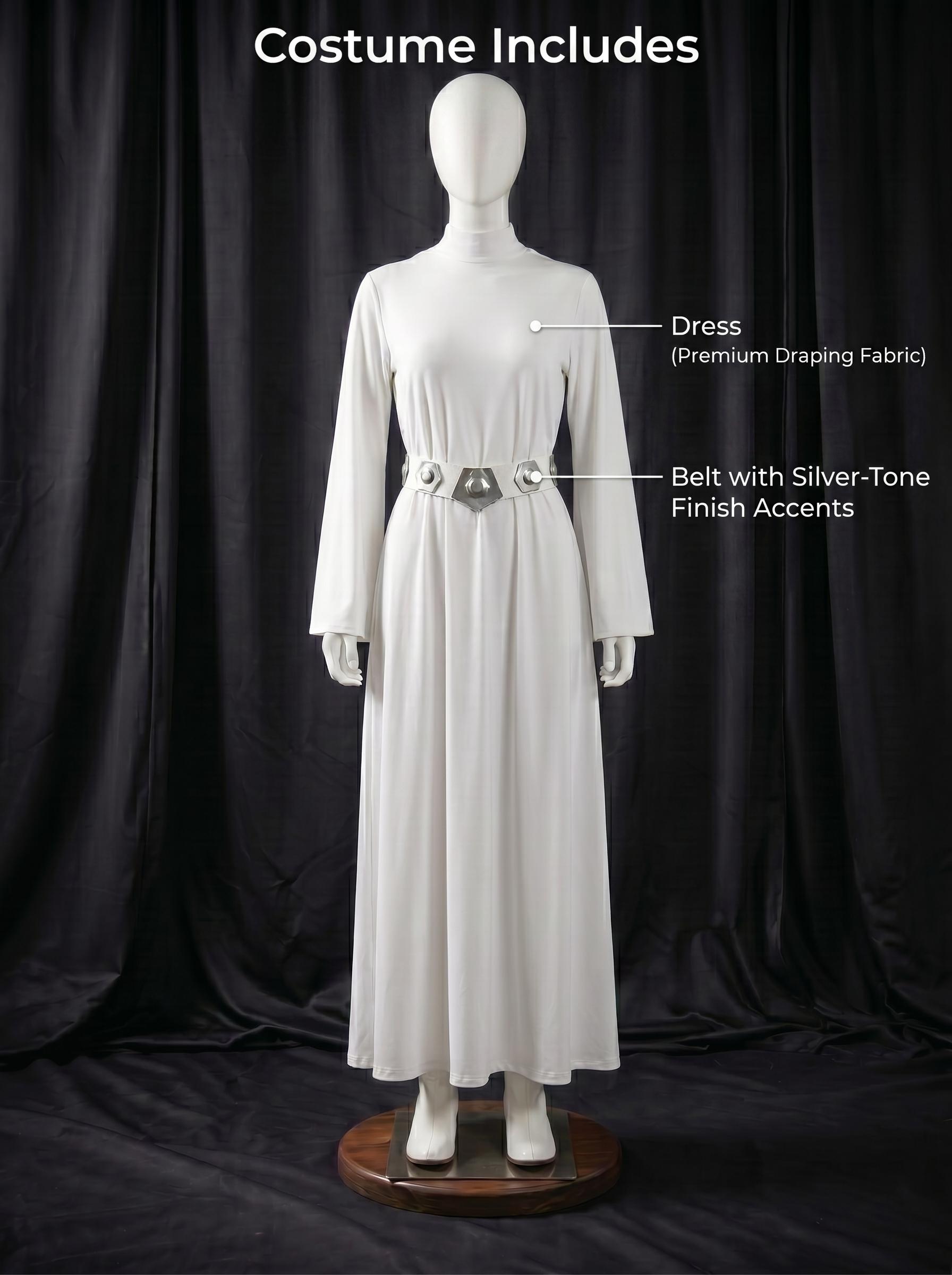 princess leia in white dress A New Hope: Leia's Political Gown DIY The Galaxy Of Star Wars