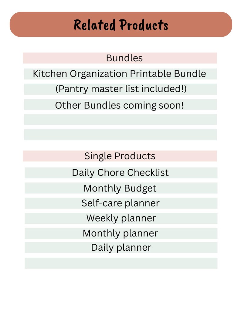 Pantry Master List Printable | Pantry Inventory Tracker | Kitchen ...